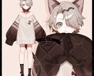 Vtuberのデザイン～パーツ分けまで作成します 細かいパーツ分けや表情、衣装差分に対応しています。 イメージ2