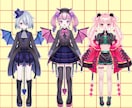 Vtuber向けパーツ分け立ち絵を作成します ご要望に沿ったデザイン、絵柄で仕上げます イメージ3