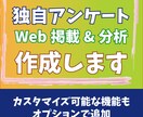 独自アンケートフォームを作成します 御社HPに掲載可能なアンケート作成 イメージ1