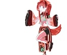 女性キャライラスト作成！イラストレーターの商品ます 「リアル等身キャラ」「全身」「背景アリ」「キャラデザ依頼可」 イメージ2