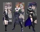 TRPG/ゲーム/配信の立ち絵制作致します アメコミ風のパキッと映える立ち絵、お描きします！ イメージ3