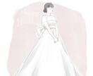 写真の雰囲気を大切にイラストを描きます 写真を元に似顔絵・ウェディング・カップルイラストを作成します イメージ3