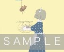 顔を隠すシンプルなイラスト描きます ◎シンプルおしゃれなイラストです◎顔ありも可◎ イメージ4