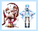 魅力あふれる立ち絵+キャラデザ制作致します イラコン複数受賞歴のあるイラストレーターが丁寧に制作致します イメージ5