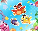 修正費込み！ポップで絵本みたいなイラスト描きます 動画サムネイル・挿絵・背景など幅広いジャンルを制作します イメージ6