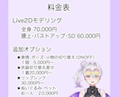 Vデビューお手伝い！Live2Dモデリングします 顔周りの自然なモデリングが得意です✨イラストセット割引あり！ イメージ2