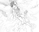 用途にあわせてモノクロイラストを描きます オリジナルから既存のものまで作成いたします。 イメージ1