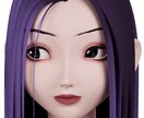 リアル×アニメ調の女性の絵を3DCGで制作します SNSアイコンや一枚絵等制作します イメージ3