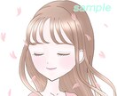 ふんわり優しい、透明感のあるイラスト描きます 大人の女性におすすめのアイコン イメージ6