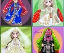 かわいい民族風アイコン作成します SNSで使える！あなたのキャラクターを民族衣装に着せ替えます イメージ1
