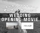 エレガントでおしゃれなオープニングムービー作ります 修正無制限◎ 写真素材など、必要情報をお送りいただくだけ！ イメージ2