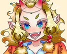 SNS用のアイコンやイラストを描きます 独学で身につけたキラキラな絵柄で笑顔になれるイラストを作成！ イメージ1