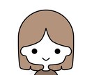 表情5種類、シンプルな女の子のイラスト作成します 選んで組み合わせるだけ、シンプルなデザインのキャラクターです イメージ1