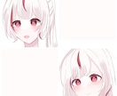 フェイスアップアイコンを描きます 彩度低めの透明感のあるイラストを描きます！ イメージ1