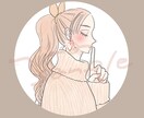ふんわり大人かわいい♡アイコンイラスト描きます ♡小物やポーズ無料♡迅速＆丁寧に！ イメージ2
