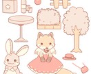 絵本のようなかわいい絵を描かせていただきます ほわほわっとした線に柔らかい色を載せ、優しい世界を届けます！ イメージ2