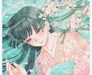 印象に残る儚げなアイコン･1枚絵お描きします 繊細で雰囲気のあるイラスト承ります！ イメージ1
