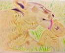 色鉛筆で暖かみのある絵を描かせて頂きます お好きな動物、ペットをアートという形で残しませんか？ イメージ1
