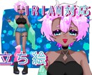 褐色ギャルの立ち絵販売します IRIAM配信向け立ち絵になります イメージ1