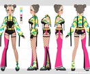 Vtuberの立ち絵を制作をします Vtuberのキャラクターデザイン(パーツ分け込み) イメージ3