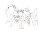 お写真を元にあたたかみのあるイラストを描きます 特別なお祝いや何気ない日常の瞬間をイラストにしませんか？ イメージ1
