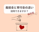 義援金・寄付金の違いをわかりやすく図解します やさしく伝わる図解デザインを制作します。 イメージ1