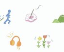 商用OK:⁠-⁠)　描きます SNSや広告、雑誌、本などどこでも自由に使えるイラスト イメージ1