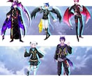 高クオリティ！商用可の全身立ち絵をお描きします きらきら美麗◇IRIAM、TRPG、アクリルスタンドなどに！ イメージ4