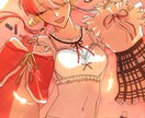 映画のワンシーンのようなイラストを描きます 動画のサムネイル、TRPGでの立ち絵、記念イラストなど! イメージ6