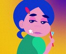ポップでキャラクター感のある似顔絵を描きます 各種アイコンなどにお使いください！ イメージ2
