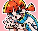 SNSアイコン・ヘッダー作成します あなただけのポップでかわいいキャラクターを描きます イメージ5