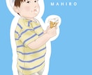似顔絵★優しい使いやすいイラスト描きます 優しい雰囲気の人物画♡お写真お気軽にお送りください♡ イメージ4