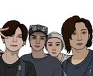 アイコン用、プレゼント用のイラスト描きます SNSアイコンや、友達、家族、恋人にイラストをプレゼント！ イメージ1