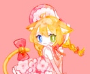 優しく印象に残る『ミニキャラ』をお描きします 【やわらかな水彩風】かわいいオリジナルイラスト イメージ1
