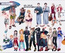 TRPG用などの立ち絵イラストを制作します バストアップから全身まで！おじさんやおばさんも描けます！ イメージ4