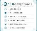 ブログ開設から1ヶ月の運営まで伴走でサポートします 現役ブロガーが通話2回＋チャット相談で並走｜実用特典5点付き イメージ4