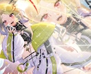 商用利用料込！目を惹くイラストお描きします 配信立ち絵・配信サムネイル・キービジュアル等、幅広く対応！ イメージ3