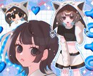 歌ってみたサムネイルや配信画面イラストお描きします 暖かい色味が好きな方おすすめ☺︎ イメージ1