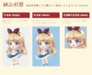 リッチで温もりのある可愛いミニキャラ描きます 拡大しても見応えのあるアナログ風な質感でグッズにもオススメ♪ イメージ2