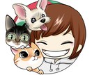 値下げ中！まんまるアイコン作ります あなたや友達、家族のアイコンを作りませんか？^ ^ イメージ4