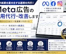 Meta広告の運用代行・改善しますます 広告→LP→CVまで一気通貫で改善 イメージ1