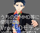 Vroidを使用して３Dモデルを制作します うちのこMMDしませんか？頭部のみ衣装のみも可能です イメージ1