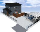 魅力的な外構プランの提案をします 3Dパースでイメージしやすい、VR体験もできます！ イメージ3