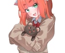 表情豊かでかわいい女の子のイラスト作成します 目を惹くかわいい女の子のイラストはお任せください！ イメージ2