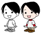 2頭身イラスト作成いたします アイコンなど幅広くお使いいただけます♪ イメージ1