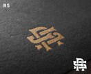 イニシャル等を使用したモノグラムロゴを制作します アルファベットの文字を重ね合わせ1つのロゴを制作します イメージ7