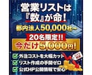 東京都の法人営業リストを低価格で作成します 営業リスト作成の手間を省き母数を一気に確保！ イメージ1