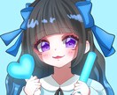 推し活している女の子を制作します SNS用イラスト・アイコン作成 イメージ1