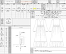 丁寧で工場に伝わりやすい【縫製仕様書】を作成します 長年繊維商社とアトリエブランドで培った経験を活かします イメージ4