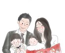 柔らかい雰囲気のイラスト作成致します ウェルカムボードや友人/カップルとの思い出に。 イメージ5